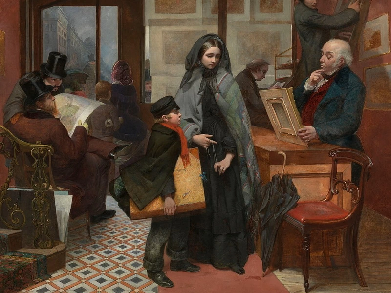 1828-Emily Mary Osborn - Senza nome e senza amici - Tate Britain, Londra